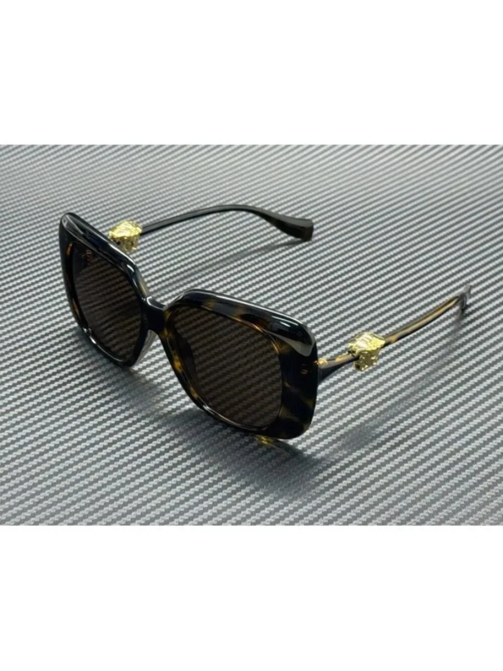 New Versace Women Havana Sunglasses 57-14-140